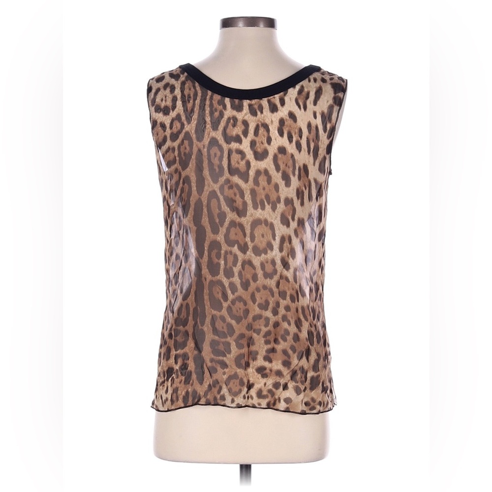 Dolce & Gabbana Animal Print Sheer Tank Top ~ 42 IT / 6 US - Picture 8 of 11